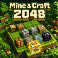 PLay Mine & Craft 2048 now!